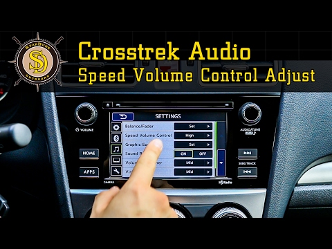 Subaru Crosstrek - How To Shut Off Speed Volume Control