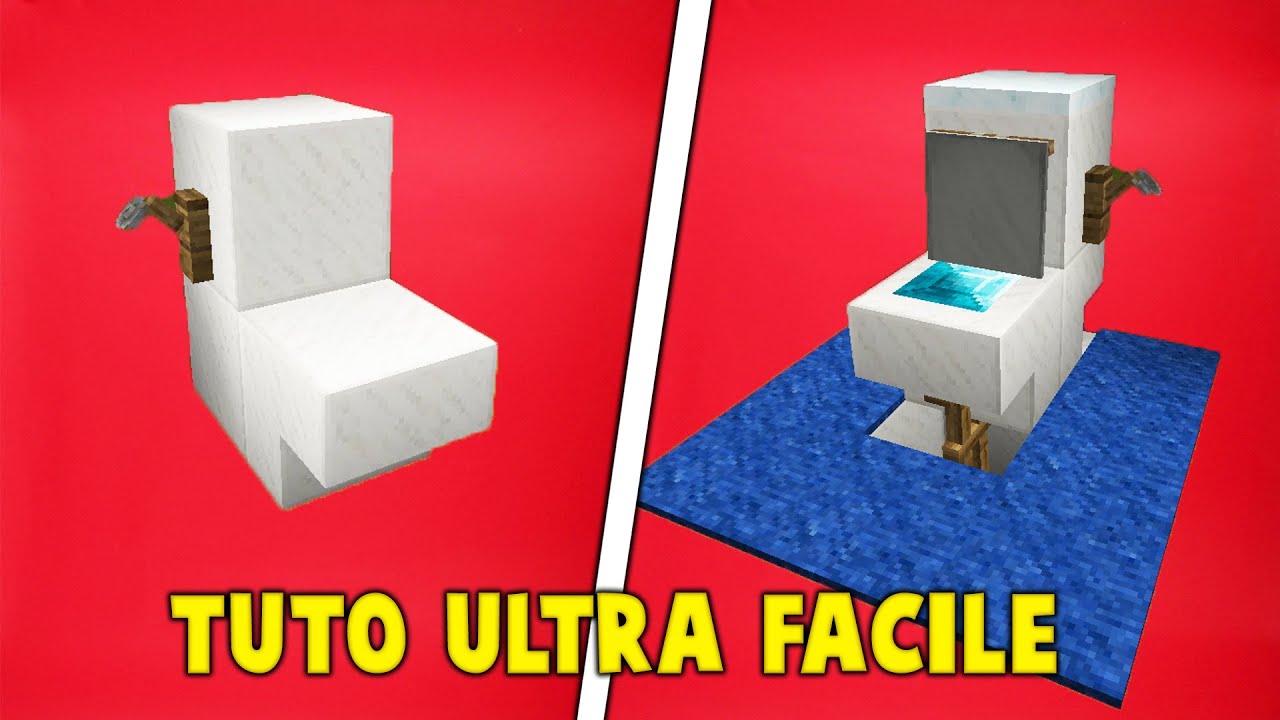 TUTO ULTRA FACILE DE TOILETTE DANS MINECRAFT | Tuto Build Minecraft
