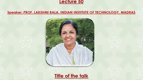 Lecture 50-Investigations on the dynamic of quantum observables using time series- Prof.Lakshmi Bala