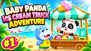 Baby Panda Ice Cream Truck Adventure #1 - Make Delicious Ice Cream - Gameplay  screenshot 4