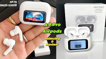 A9 Pro Airpods | Airpods with Touch Display | ANC and ENC | Mic call testing + PUBG latency test😱