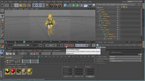 C4D beginner Key Frame Animation tutorial