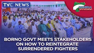 [Nigeria At A Glance] Borno Government Meets Stakeholders On How To Reintegrate Surrendered Fighters