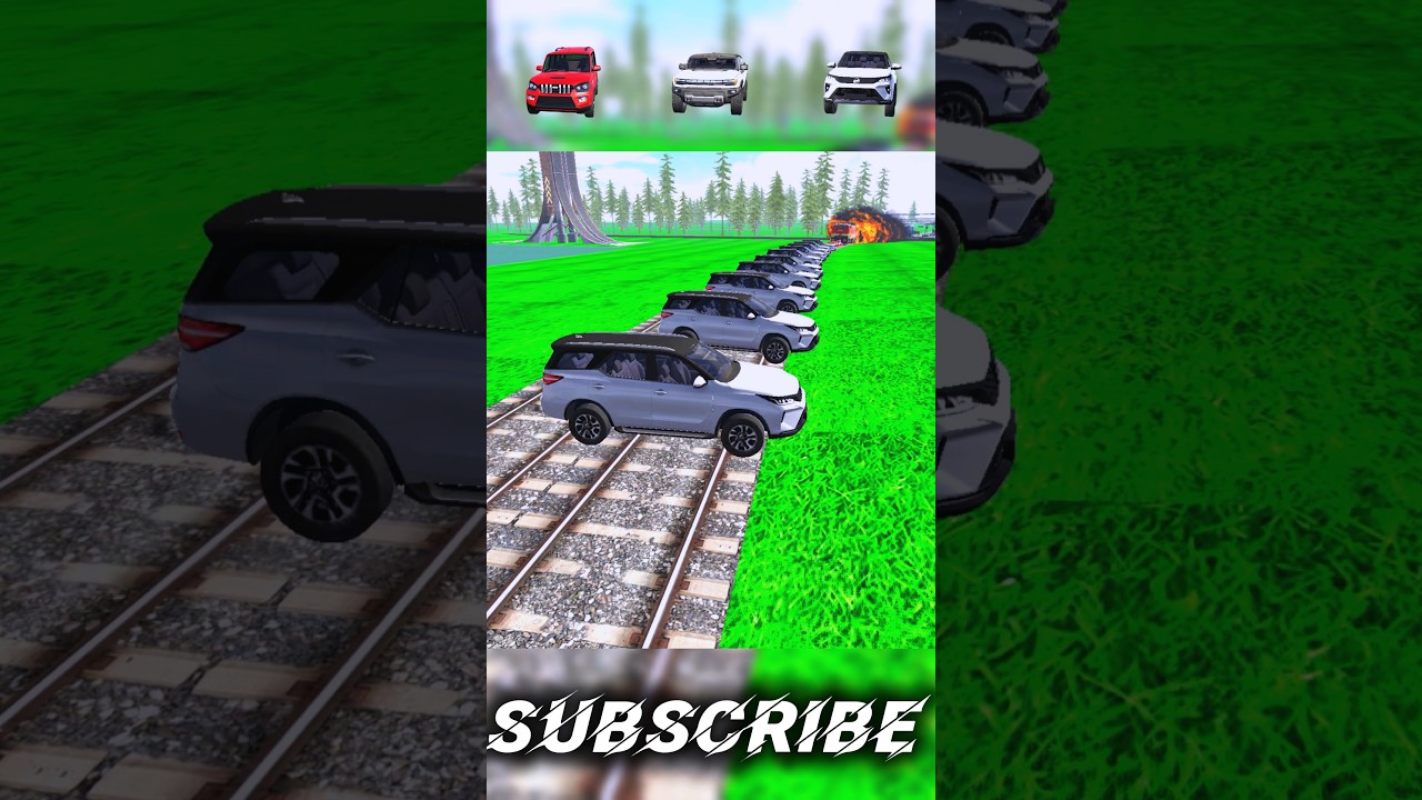 NEW TRAIN V/S FORTUNER ☠️ CHALLENGE | VIDEO | INDIAN BIKE DRIVING 3D GAME 🎮