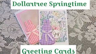 Fun Simple Dollartree Springtime Greeting Cards!