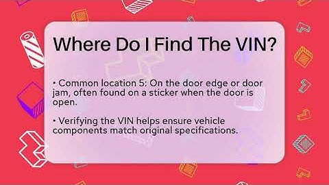 Where Do I Find The VIN? - Car Collector Enthusiasts