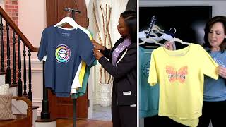 Life is Good Positive Vibes Elbow Sleeve Crusher Tee on QVC screenshot 5