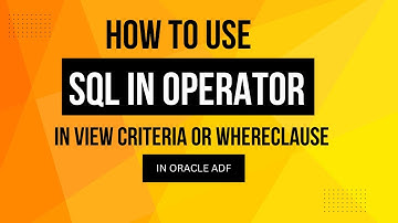 How to use SQL IN operator in view criteria or whereclause in Oracle ADF