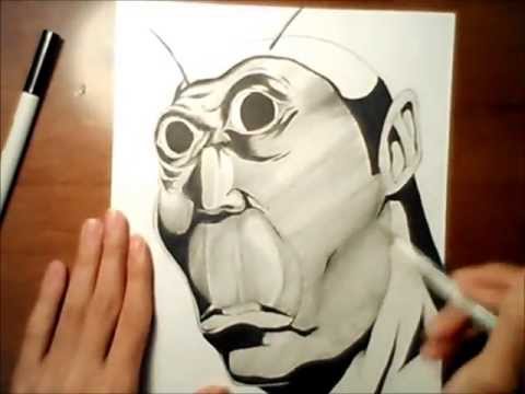 テラフォーマーズを手書きで描いてみた I Painted Terra Formars Youtube