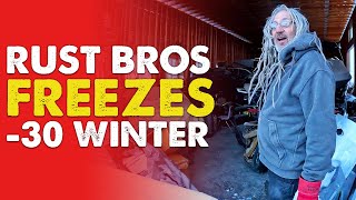 Extreme Canadian Weather Freezes the Rust Bros Shop