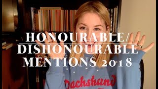 Honourable/Dishonourable Mentions 2018