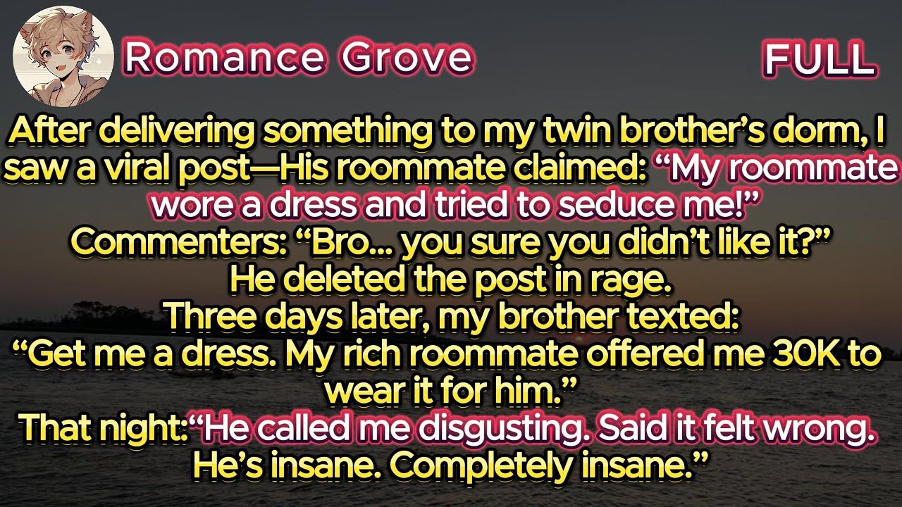 Dropped something at my twin’s dorm—then saw his roommate’s viral post: HE WORE A DRESS TO SEDUCE ME