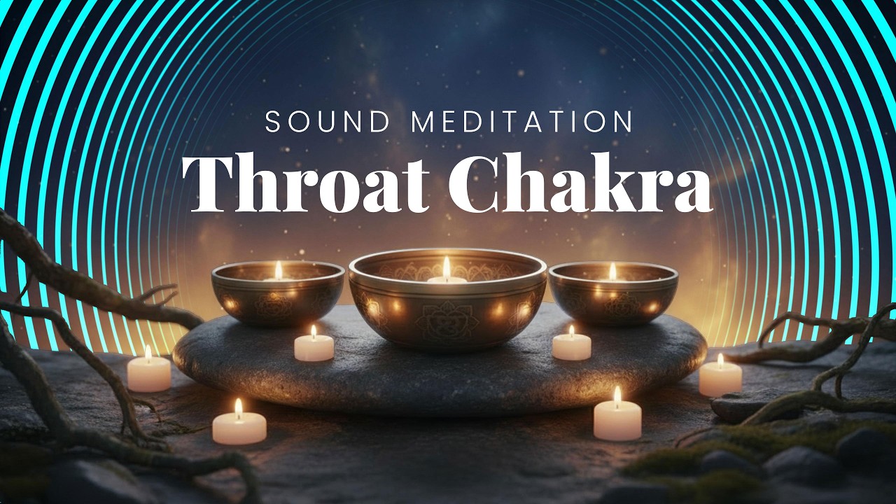 Throat Chakra Healing Meditation | Deep Tibetan Singing Bowls for ...