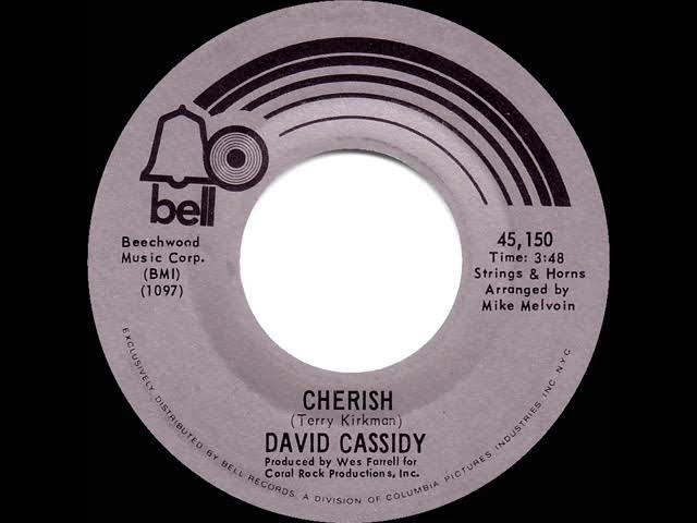 1971 HITS ARCHIVE: Cherish - David Cassidy (mono 45--#1 A/C)