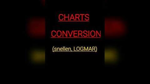 #charts conversion# |snellens| |LOGMAR|
