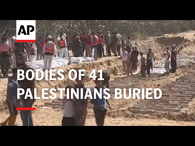 Bodies of 41 Palestinians buried in Gaza