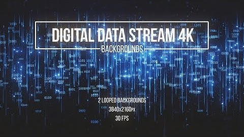 Motion Graphics - Digital Data Stream Blue Backgrounds