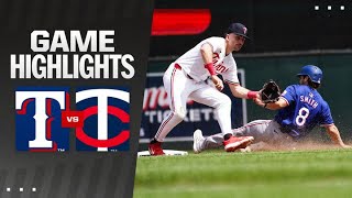 Rangers vs. Twins Game Highlights (5/25/24) | MLB Highlights