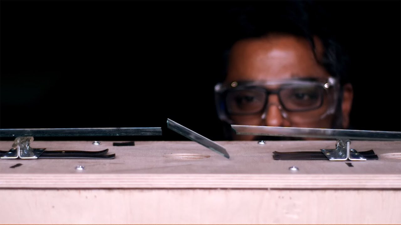 Breaking Glass Panes with Car Speakers!