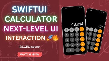 SwiftUI Calculator: Next-Level UI & Interaction 🚀🔥