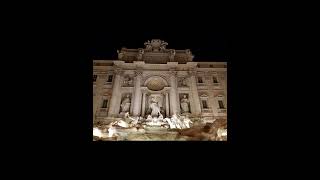 Definitely NOT three coins in the Trevi Fountain on a rainy Rome day and night.