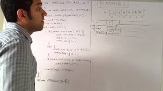 Kadane's Algorithm to solve the Maximum Sum Subarray problem