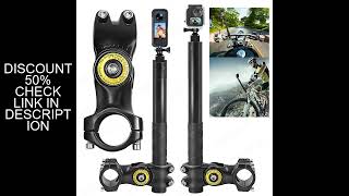 Motorcycle Bicycle Selfie Stick Monopod Mount Handlebar Bracket for Insta360 X5 X3 X4 GoPro Hero 13