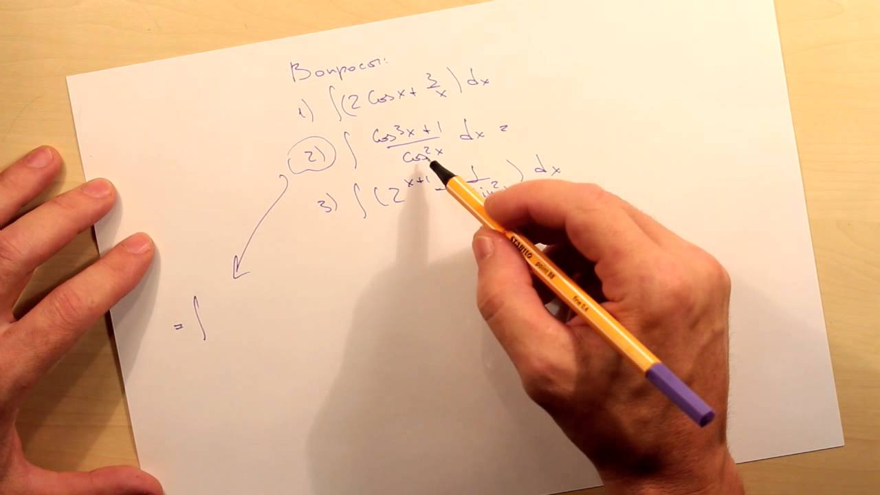 Линейность неопределенного интеграла. Ответы - YouTube