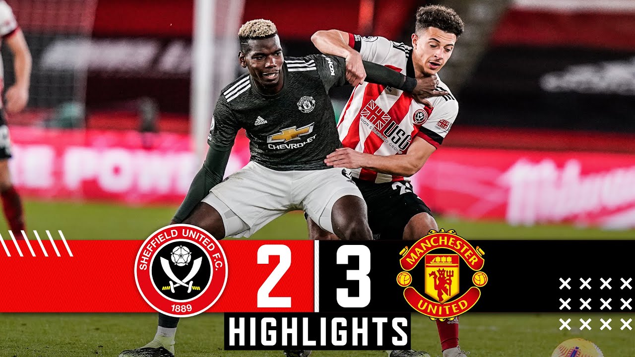 Sheffield United 2-3 Manchester United Premier League | Rashford, Martial, YouTube