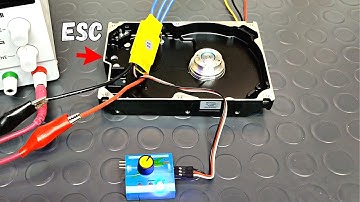 How to run HDD motor BLDC 4 pin with ESC with 3 wires