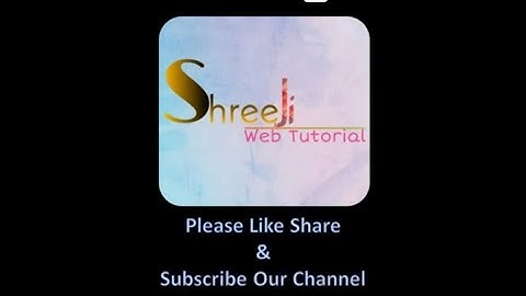 How_To_Learn_PHP_Magic_Constants || Shreeji_Web_Tutorial