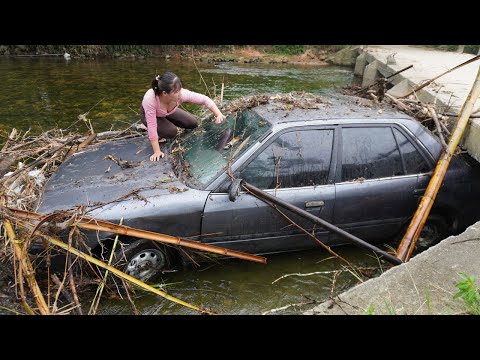 Full video TIMELAPSE: Girl Restores Toyota Corona in 1990 - Rescued After Historic Heavy Flood