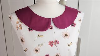 The easiest and fastest way to sew Peter Pan collar | Sewing Techniques for Beginners