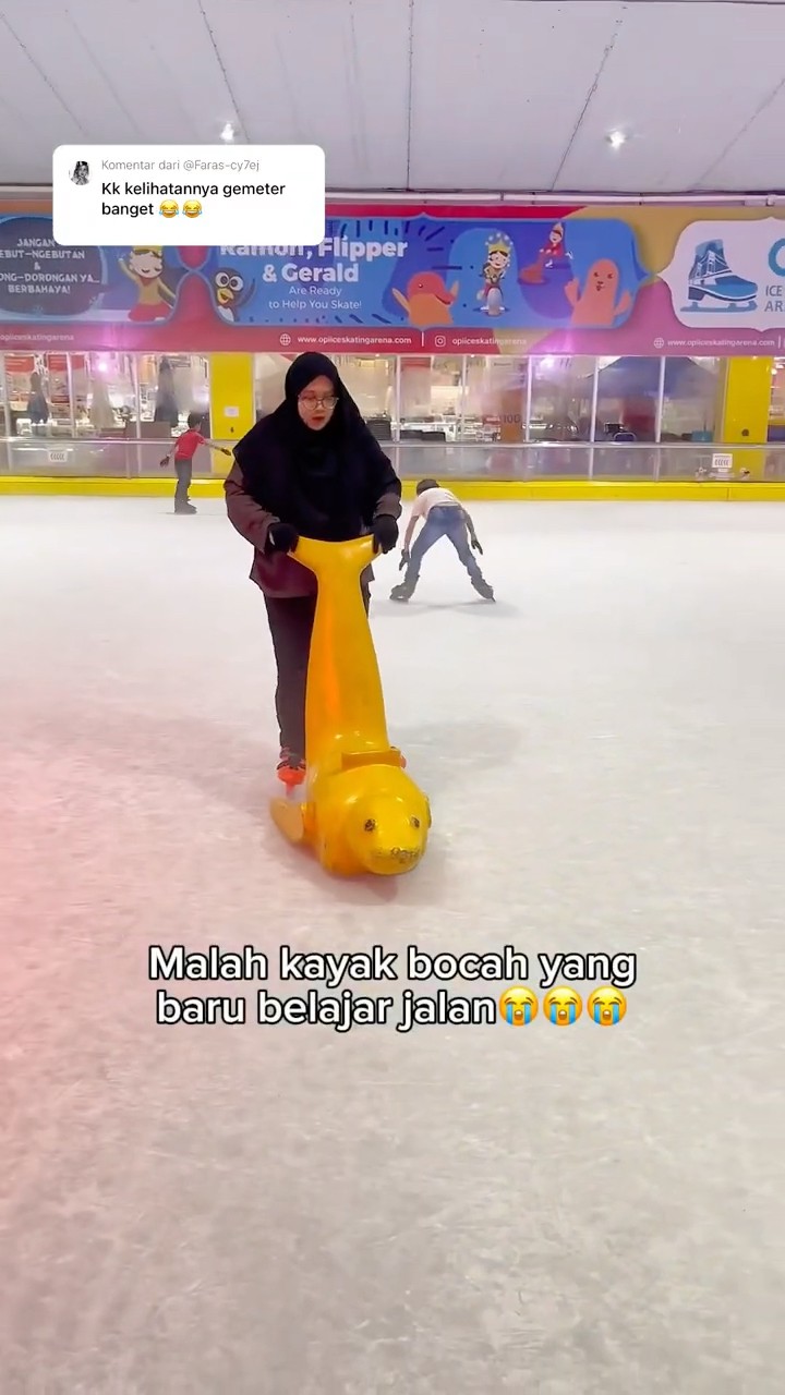 Gini amet dah? Kek baru belajar jalan?