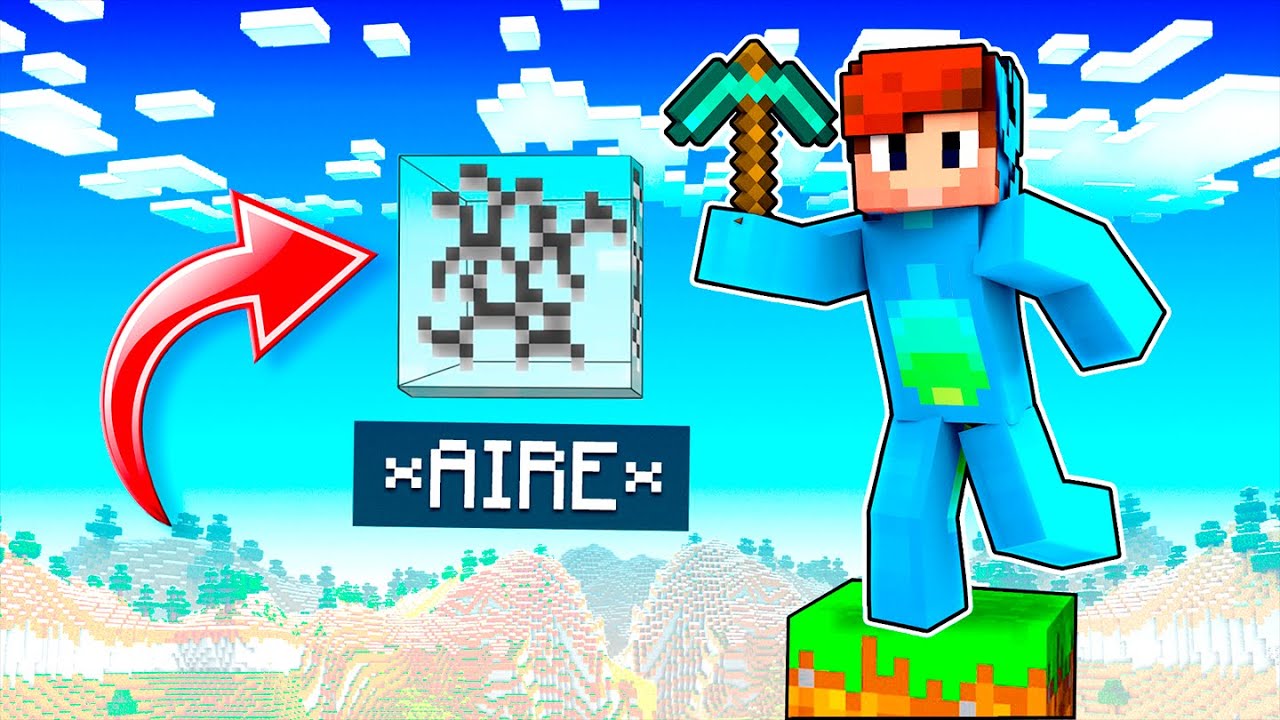 Trolleo a mi Amigo Minando AIRE en Minecraft🤣
