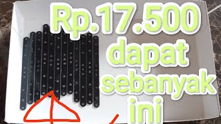 unboxing frp stik es krim murah harga 17500 dapat 12 biji untuk bangun side damper tamiya mini 4wd