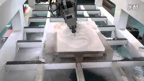 4 axis cnc router machine work on foam for 3d engraving video