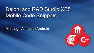 Message Alerts on Android with Delphi XE5