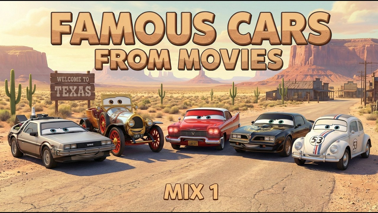 Famous Cars from Movies Mix 1