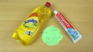 SLIME SIN PEGAMENTO 💦 Receta con Jabón de Para Platos y pasta de Dientes