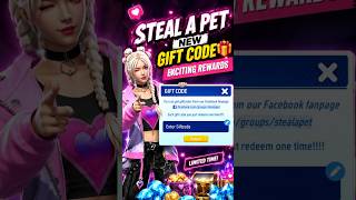 STEAL A PET NEW GIFT CODE 🎁 | REDEEM NOW !  #kuala #ffshorts #stealapet# #glitchwatch #glitch#gaming