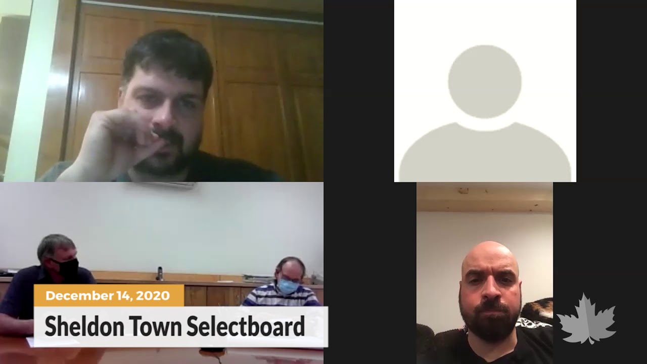 Sheldon Town Selectboard 12/14/2020 YouTube