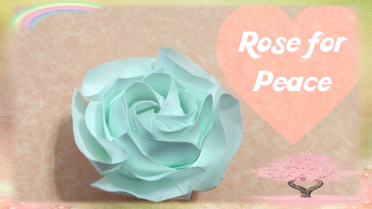 達人折りのバラの折り紙104