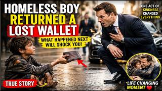 The Homeless Boy Returned a Lost Wallet… What Happened Next Will Shock You EmotionalVerseTV