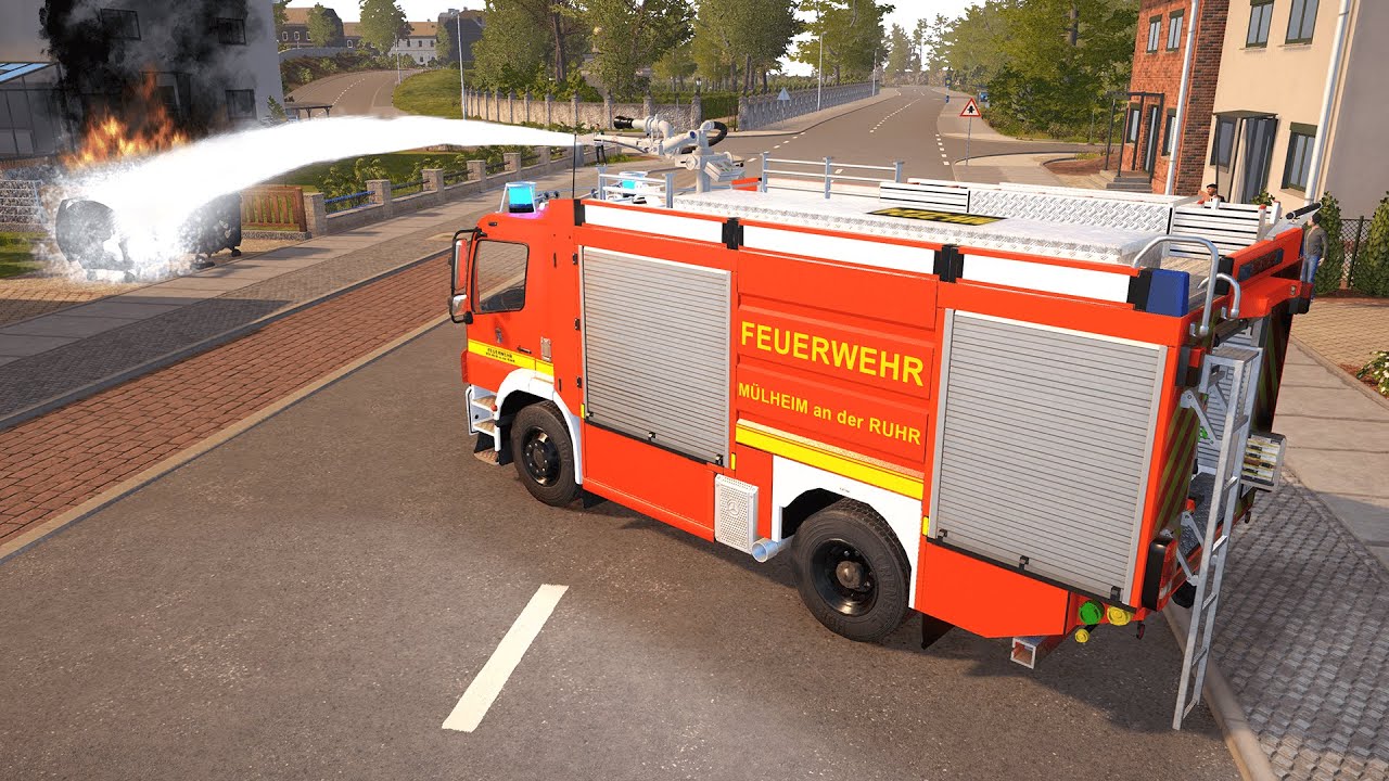 Fire Truck vs Burning Containers – Emergency Call 112