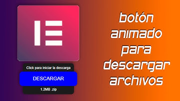 ✅ Botón para descargar archivos animado con Elementor free