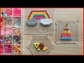 HẠT NHỰA THẦN KÌ SÁNG TẠO LÀM MÓC KHÓA CẦU VỒNG - Magic plastic beads, handmade (Chim Xinh channel)