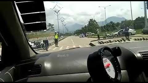 Drifting in front of the police