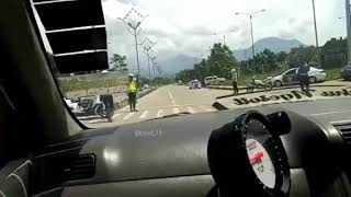 Drifting in front of the police