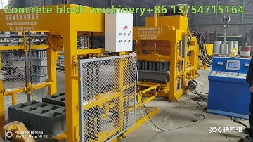 QTJ4-18 hydraulic automatic concrete block machine is testing 8
